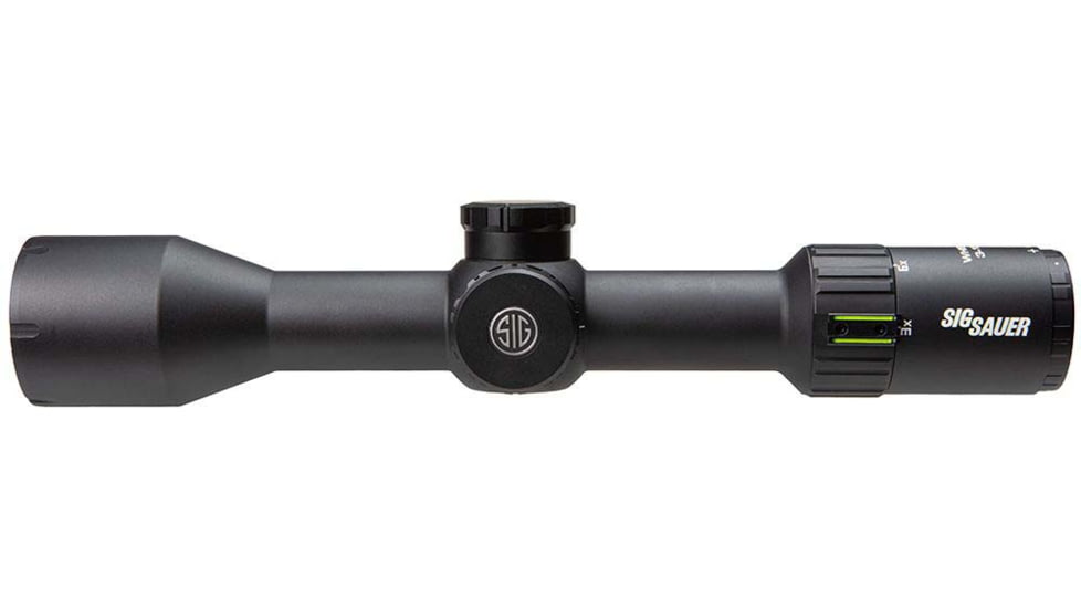 SIG SAUER Whiskey 6 3-18x44mm 30mm Tube Second Focal Plane Rifle Scope, Black, Quadplex, Locking 0.25 MOA, SOW63114