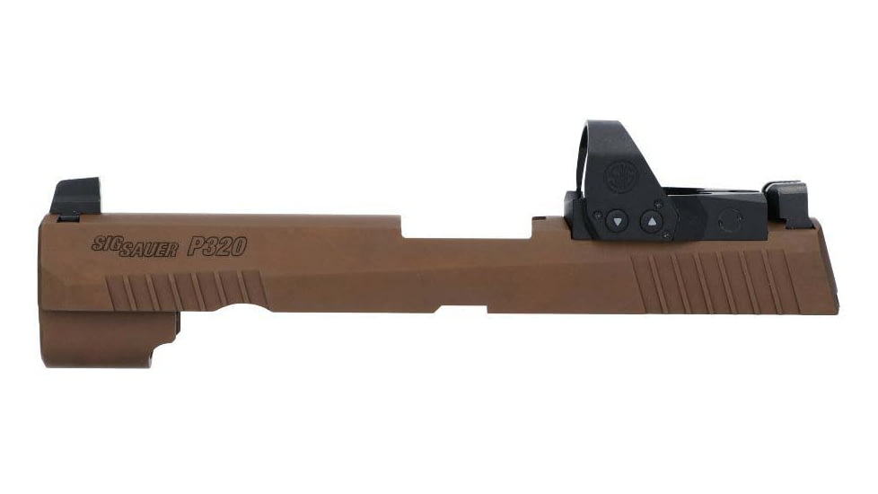SIG SAUER XSeries Slide Assembly, 9 mm, w/ Romeo1PRO, 6MOA, 3.9in, Coyote Tan, 8900279