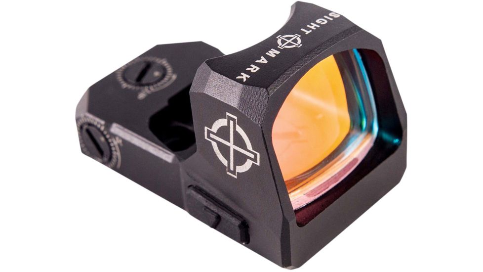 SightMark 1x Mini Shot A-Spec Reflex Sight, Red Reticle, 2 MOA, 1 MOA, 25 yd, Black, SM26045