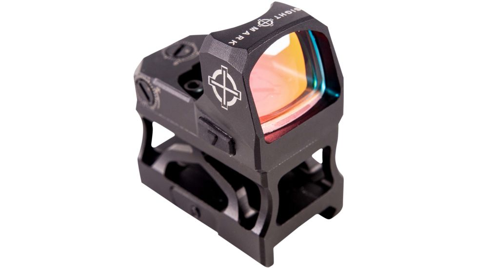 SightMark 1x Mini Shot A-Spec Reflex Sight, Red Reticle, 2 MOA, 1 MOA, 25 yd, Black, SM26045