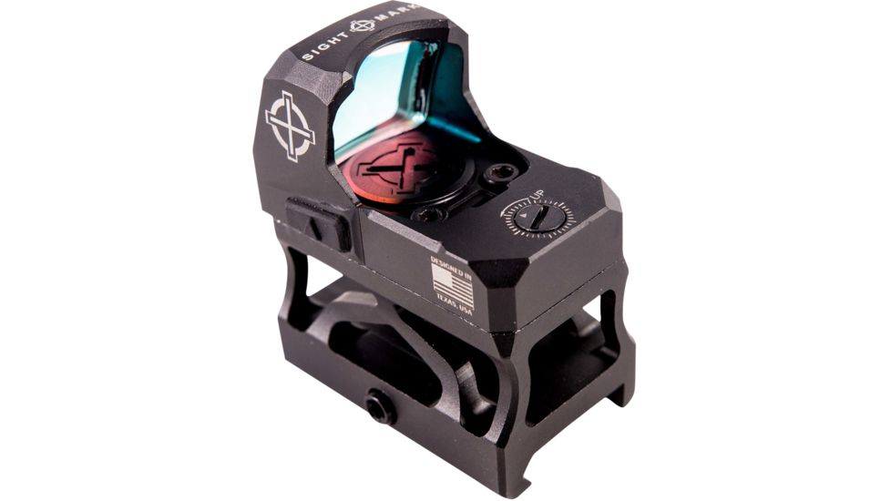 SightMark 1x Mini Shot A-Spec Reflex Sight, Red Reticle, 2 MOA, 1 MOA, 25 yd, Black, SM26045