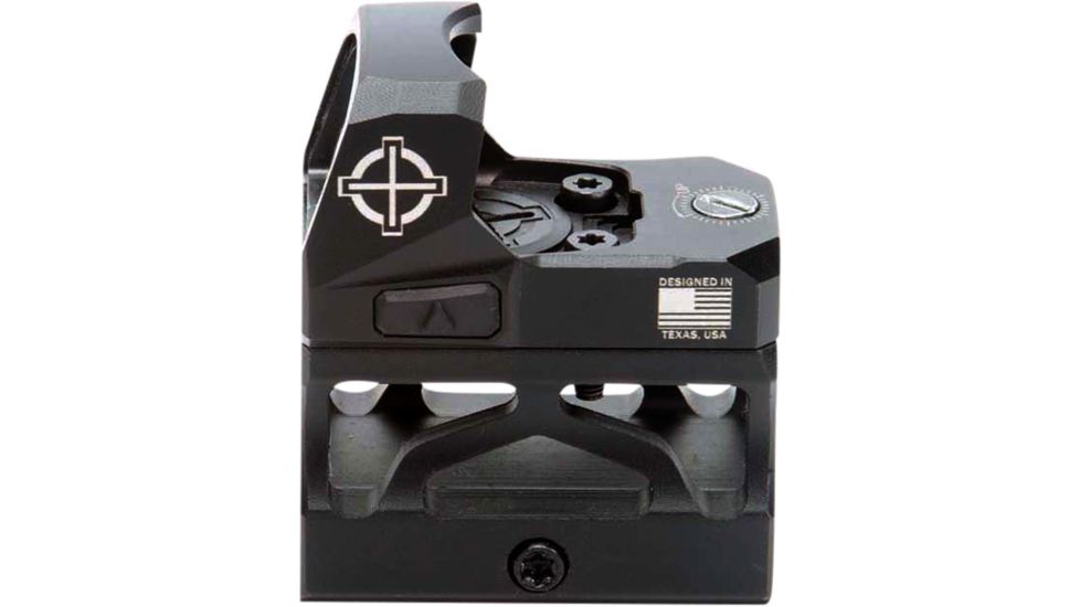 SightMark 1x Mini Shot A-Spec Reflex Sight, Red Reticle, 2 MOA, 1 MOA, 25 yd, Black, SM26045