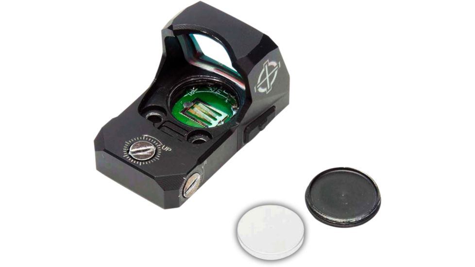 SightMark 1x Mini Shot A-Spec Reflex Sight, Red Reticle, 2 MOA, 1 MOA, 25 yd, Black, SM26045