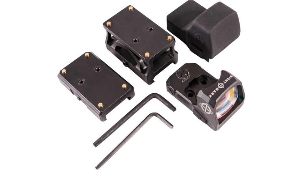SightMark 1x Mini Shot A-Spec Reflex Sight, Red Reticle, 2 MOA, 1 MOA, 25 yd, Black, SM26045