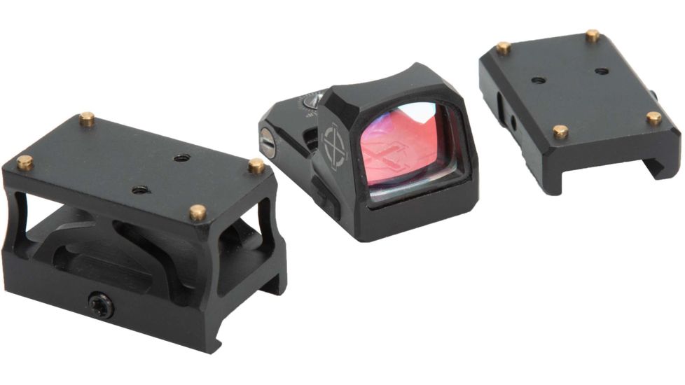 SightMark 1x Mini Shot A-Spec Reflex Sight, Red Reticle, 2 MOA, 1 MOA, 25 yd, Black, SM26045