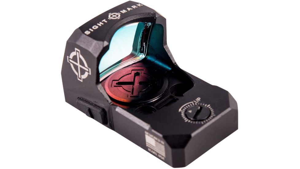 SightMark 1x Mini Shot A-Spec Reflex Sight, Red Reticle, 2 MOA, 1 MOA, 25 yd, Black, SM26045