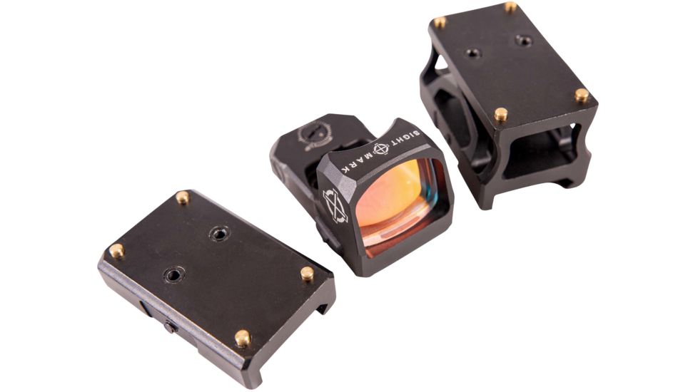 SightMark 1x Mini Shot A-Spec Reflex Sight, Red Reticle, 2 MOA, 1 MOA, 25 yd, Black, SM26045