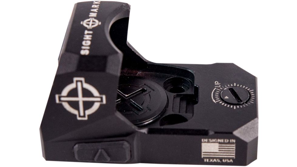 SightMark 1x Mini Shot A-Spec Reflex Sight, Red Reticle, 2 MOA, 1 MOA, 25 yd, Black, SM26045