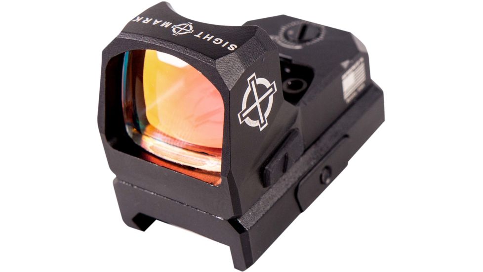 SightMark 1x Mini Shot A-Spec Reflex Sight, Red Reticle, 2 MOA, 1 MOA, 25 yd, Black, SM26045