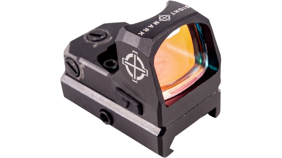 SightMark 1x Mini Shot A-Spec Reflex Sight, Red Reticle, 2 MOA, 1 MOA, 25 yd, Black, SM26045