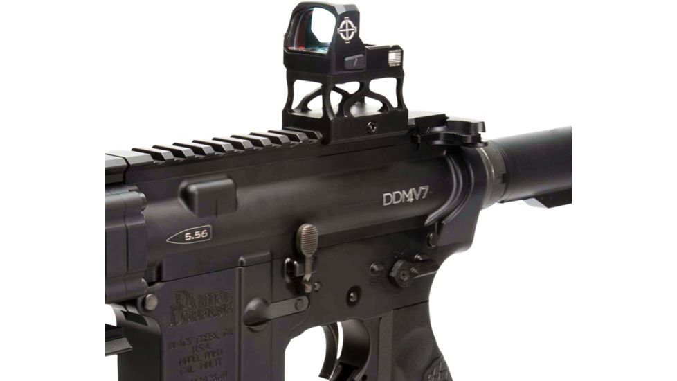 SightMark 1x Mini Shot A-Spec Reflex Sight, Red Reticle, 2 MOA, 1 MOA, 25 yd, Black, SM26045
