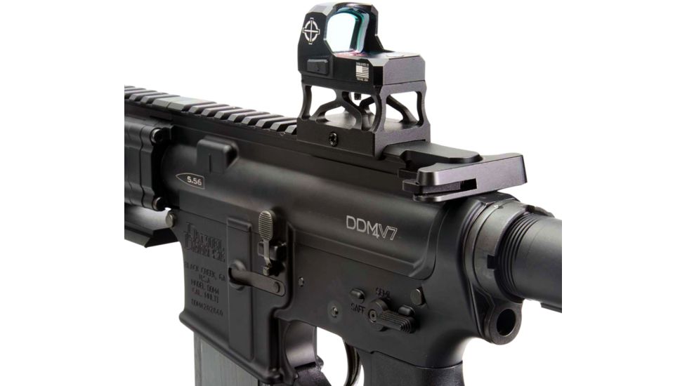 SightMark 1x Mini Shot A-Spec Reflex Sight, Red Reticle, 2 MOA, 1 MOA, 25 yd, Black, SM26045