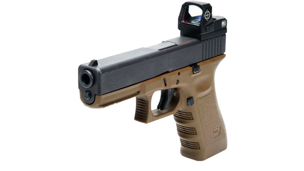 SightMark 1x Mini Shot A-Spec Reflex Sight, Red Reticle, 2 MOA, 1 MOA, 25 yd, Black, SM26045