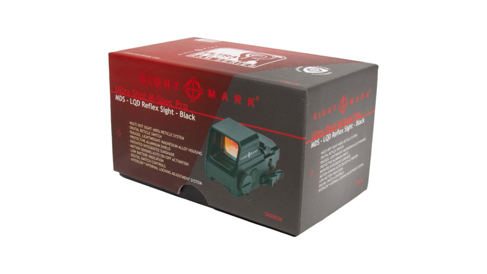 SightMark Ultra Shot 1x 33x24M-Spec Pro LQD Reflex Red Dot Sight, 1 MOA, Black, SM26036