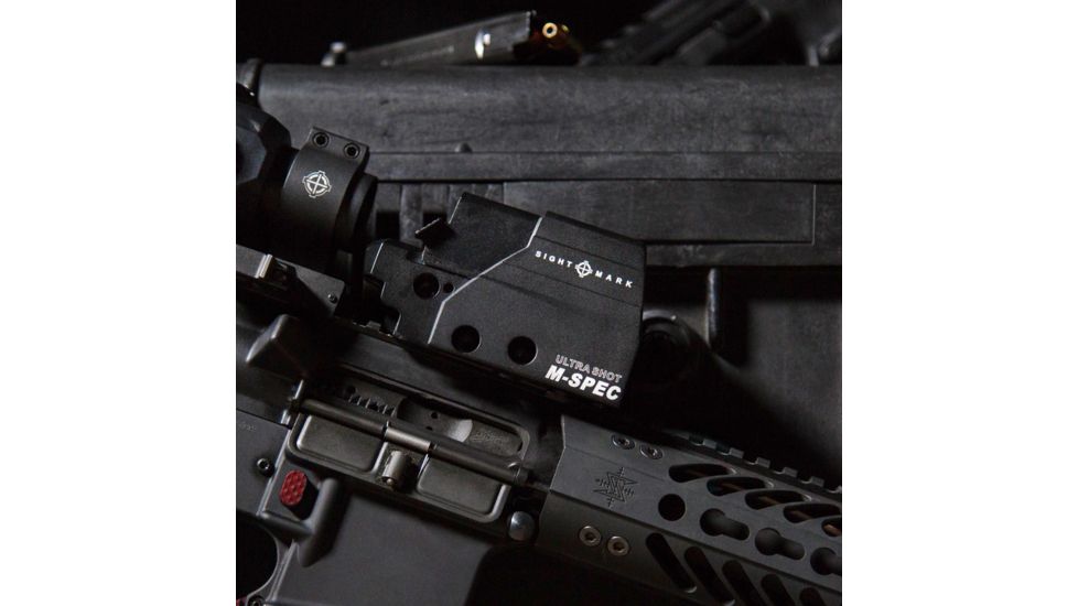 SightMark Ultra Shot M-Spec FMS Reflex Sight with Integrated Sunshade, Black, SM26051