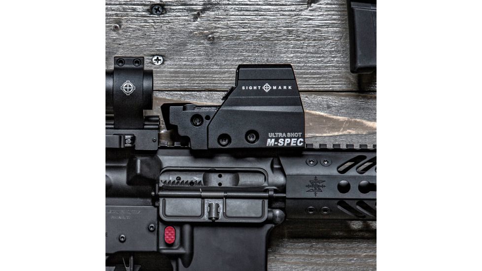 SightMark Ultra Shot M-Spec FMS Reflex Sight with Integrated Sunshade, Black, SM26052
