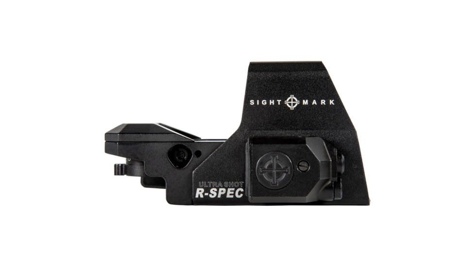 SightMark Ultra Shot R-Spec 1x 33x24 mm Reflex Red Dot Sight, 5 MOA dot, 3 MOA dot with 50 MOA circle, 3 MOA dot with 50 MOA crossshair, 3 MOA dot with 30 MOA circle/crosshair (subtensions total 50 MOA), Black, SM26033