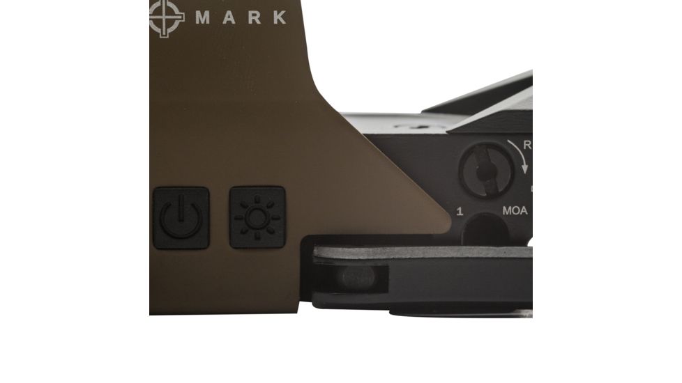 SightMark Ultra Shot R-Spec 1x 33x24 mm Reflex Red Dot Sight, 5 MOA dot, 3 MOA dot with 50 MOA circle, 3 MOA dot with 50 MOA crossshair, 3 MOA dot with 30 MOA circle/crosshair (subtensions total 50 MOA), Dark Earth, SM26031DE