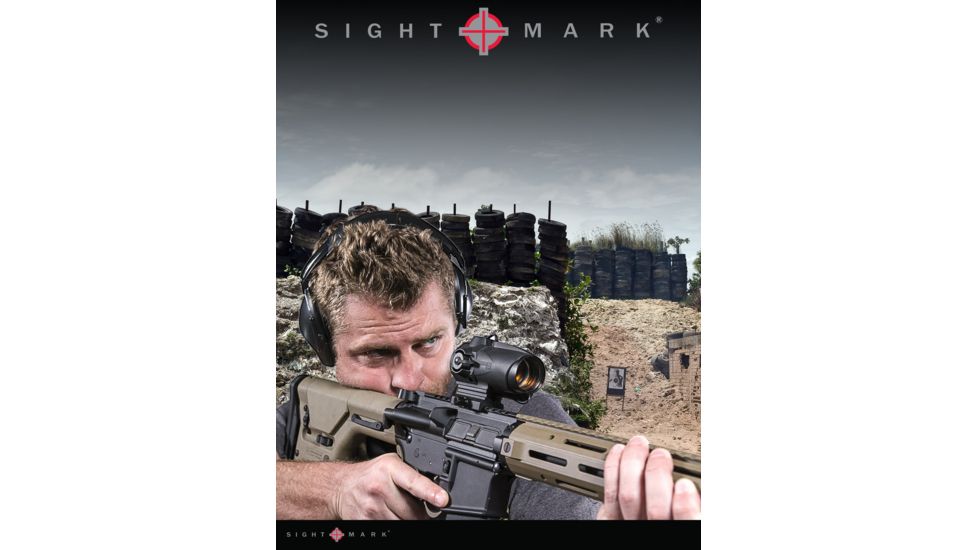 Sightmark Wolverine Red Dot Sight, 1x28 mm, 2 MOA Red Dot Reticle, Black, SM26028