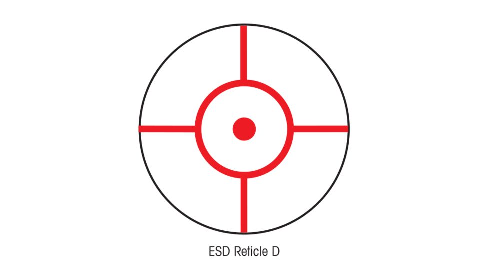 Sightron S33 Red Dot 1x33mm Four Reticle Handgun Scope/Electronic Sighting, Matte Black, 40008
