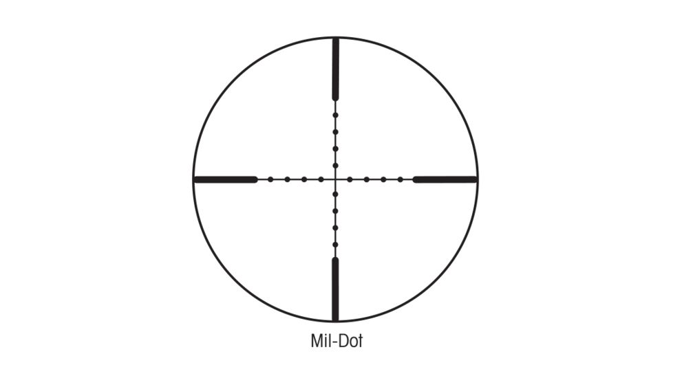 Sightron SIII Rifle Scope, 6-24x50mm, 30 mm Tube, SFP, Mil-Dot Reticle, 100 MOA W/E Travel, Black, 25133