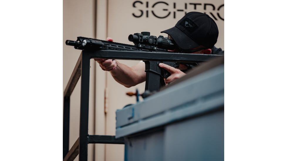 Sightron S-TAC 1-6X 24mm Rifle Scope, 30mm Tube, Second Focal Plane, IR AR1 Reticle, Matte Black, 26022