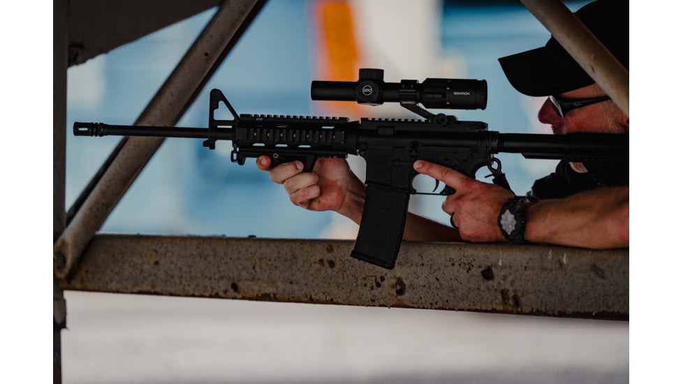 Sightron S-TAC 1-6X 24mm Rifle Scope, 30mm Tube, Second Focal Plane, IR AR1 Reticle, Matte Black, 26022