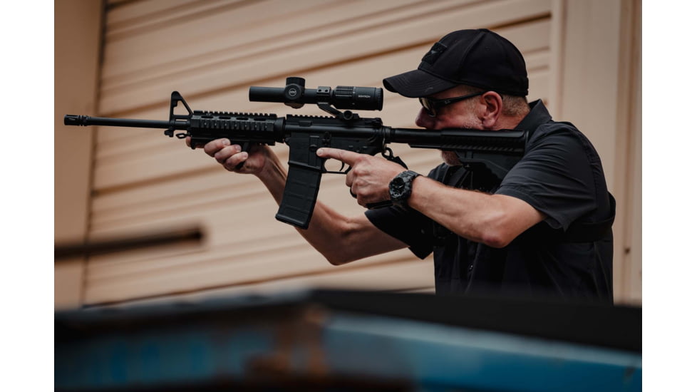 Sightron S-TAC 1-6X 24mm Rifle Scope, 30mm Tube, Second Focal Plane, IR AR1 Reticle, Matte Black, 26022