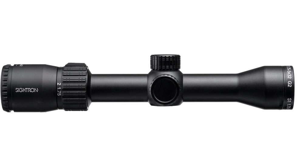 Sightron S1 Series 1.75-5x32mm G2 Riflescope, 1in Tube, Second Focal Plane, Duplex, Matte, Black, 32000