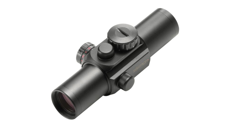 Sightron S33 Red Dot 1x33mm Four Reticle Handgun Scope/Electronic Sighting, Matte Black, 40008