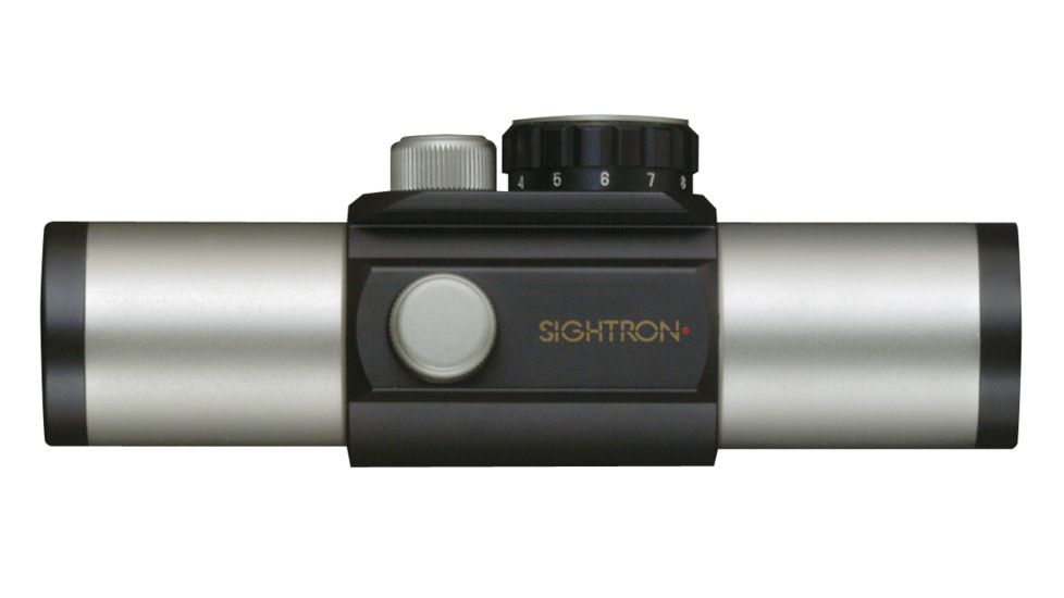 Sightron S33 Red Dot 1x33mm Four Reticle Handgun Scope/Electronic Sighting, Matte Black With Stainless Tube, 40009