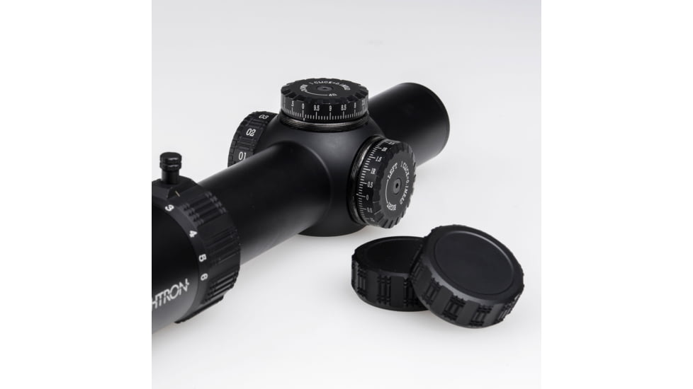 Sightron S6 Rifle Scope, 1-6x24mm, 30mm Tube, First Focal Plane, LRT IR Reticle, Matte Black, Small, 66001
