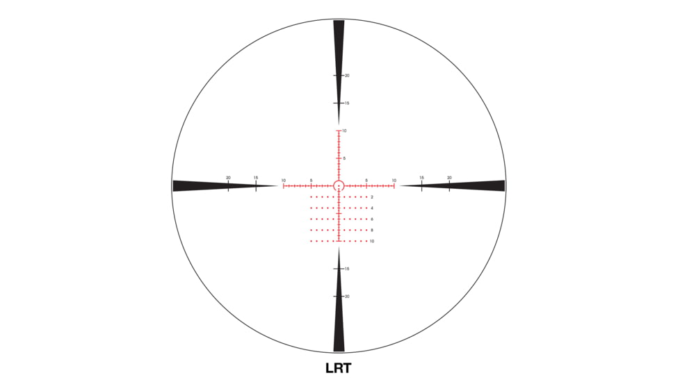 Sightron S6 Rifle Scope, 1-6x24mm, 30mm Tube, First Focal Plane, LRT IR Reticle, Matte Black, Small, 66001