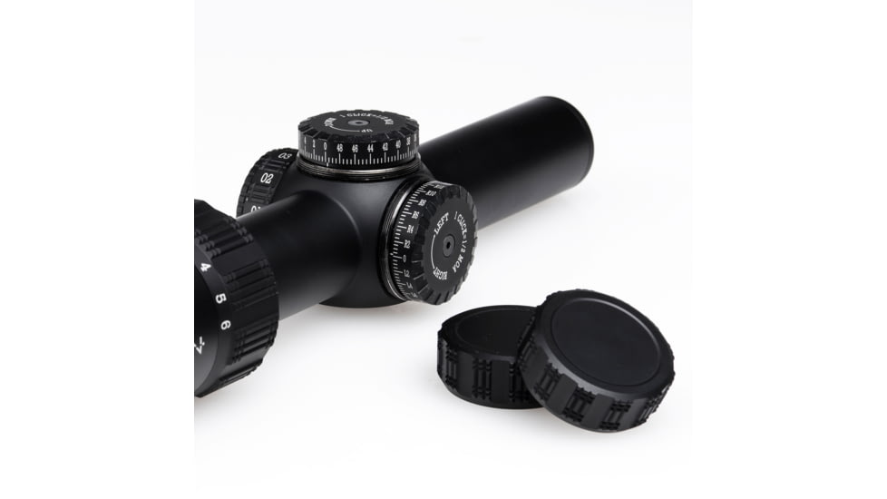 Sightron S6 Rifle Scope, 1-6x24mm, 30mm Tube, Second Focal Plane, IR4A Reticle, Matte Black, Small, 66000