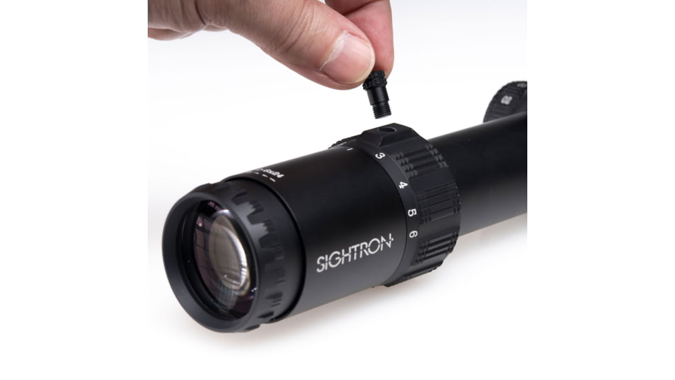 Sightron S6 Rifle Scope, 1-6x24mm, 30mm Tube, Second Focal Plane, IR4A Reticle, Matte Black, Small, 66000
