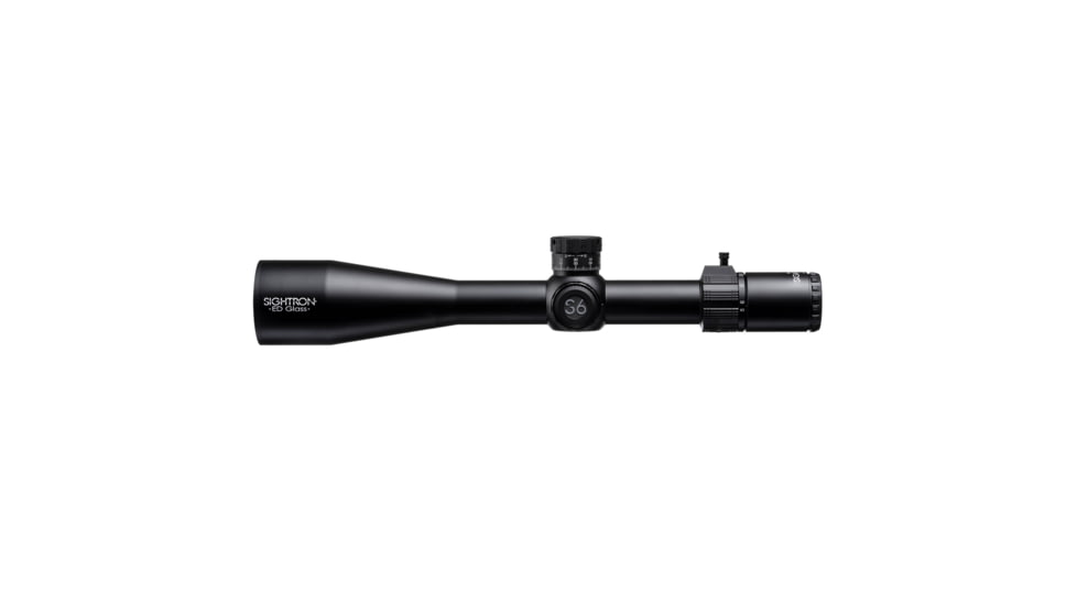Sightron S6 Rifle Scope, 5-30x56mm, 34mm Tube, Second Focal Plane, MOA-7 IR Reticle, Satin Black, Small, 66002