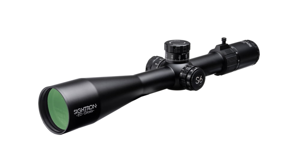 Sightron S6 Rifle Scope, 5-30x56mm, 34mm Tube, Second Focal Plane, MOA-7 IR Reticle, Satin Black, Small, 66002