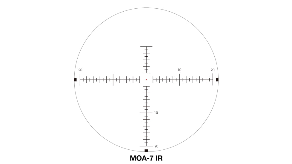 Sightron S6 Rifle Scope, 5-30x56mm, 34mm Tube, Second Focal Plane, MOA-7 IR Reticle, Satin Black, Small, 66002
