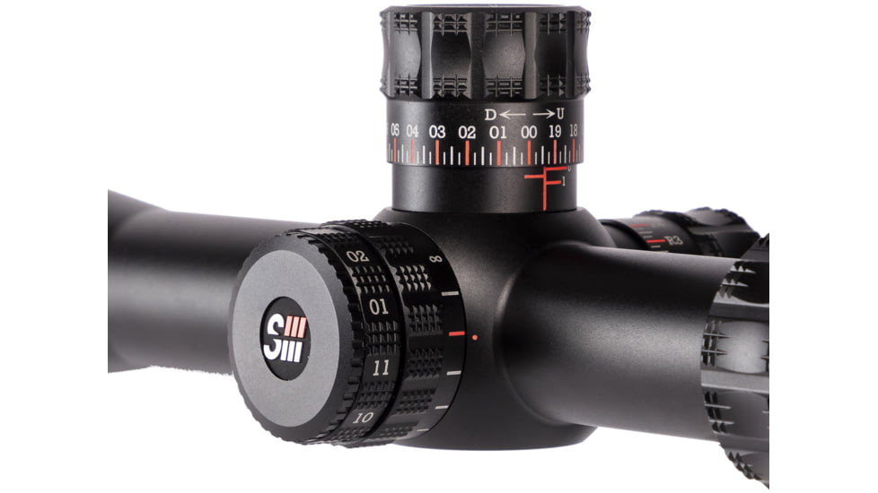 Sightron SIII PLR Rifle Scope, 8-32x56mm, Zero Stop, MOA-H 24X IR Reticle, Black, Medium, 28004