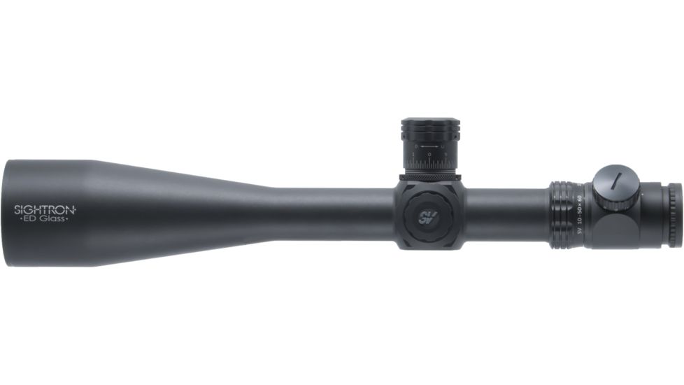 Sightron SVSSED Rifle Scope, 10-50x60mm, 34mm Tube, Target Dot Reticle, Zero Stop, ED Glass, Black, Medium, 27012