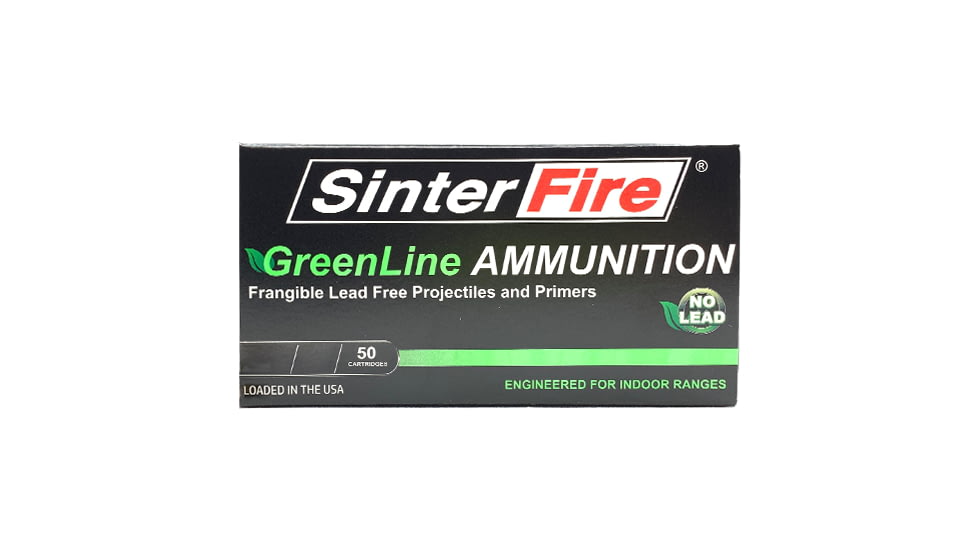 SinterFire GreenLine .45 ACP 155 Grain Frangible Brass Pistol Ammo, 50 Rounds, SF45155GL