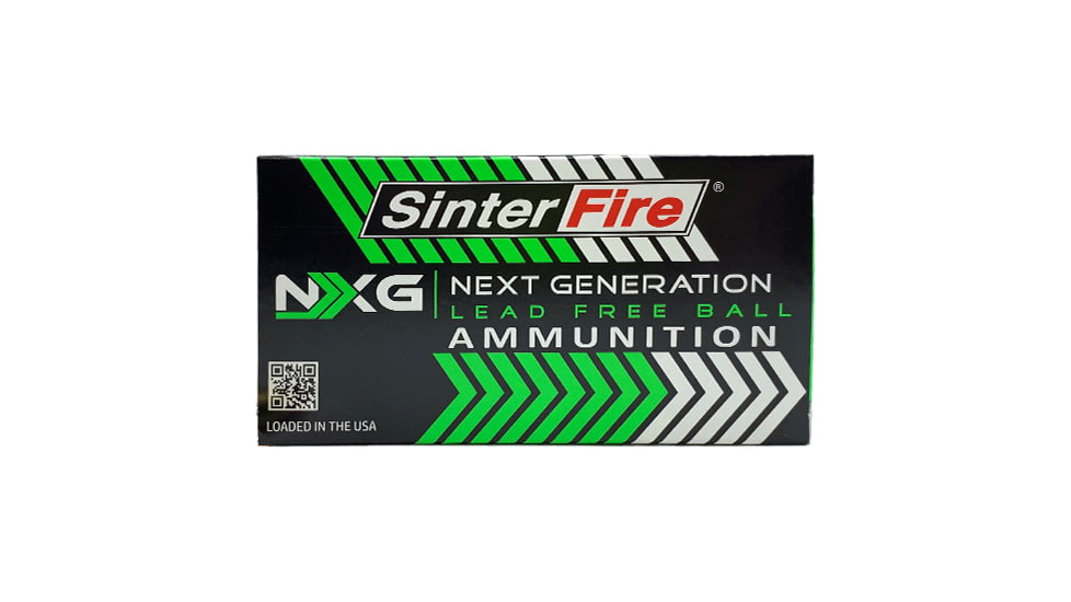 SinterFire NXG .223 Remington 50 Grain Lead-Free Ball Brass Rifle Ammo, 50 Rounds, SF22350NXG
