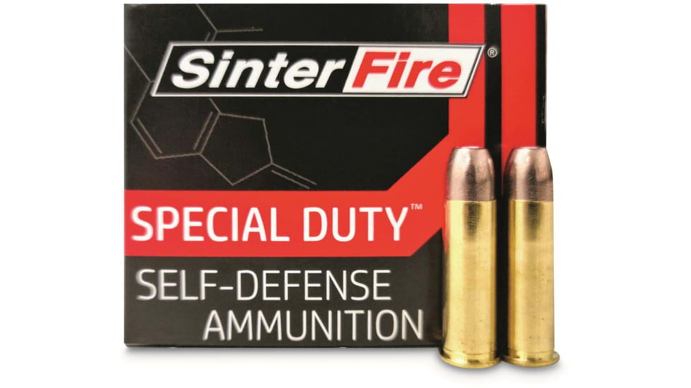 SinterFire Special Duty Self-Defense 38Spcl 110 Grain Hollow Point Frangible Brass Cased Pistol Ammo, 20 Rounds, SF38110SD(200)