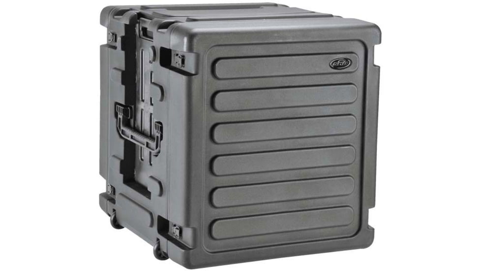 SKB Cases 12U Shock Mount - Rack, Wth Wheels And Handle, 3SKB-R12U20W