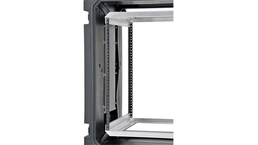 SKB Cases 12U Shock Mount - Rack, Wth Wheels And Handle, 3SKB-R12U20W