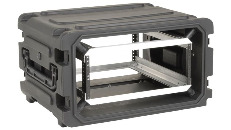 SKB Cases 20 Deep 4U Roto Shockmount Rolling Rack 19 rackable x 20 deep x 7 high 3SKB-R04U20W