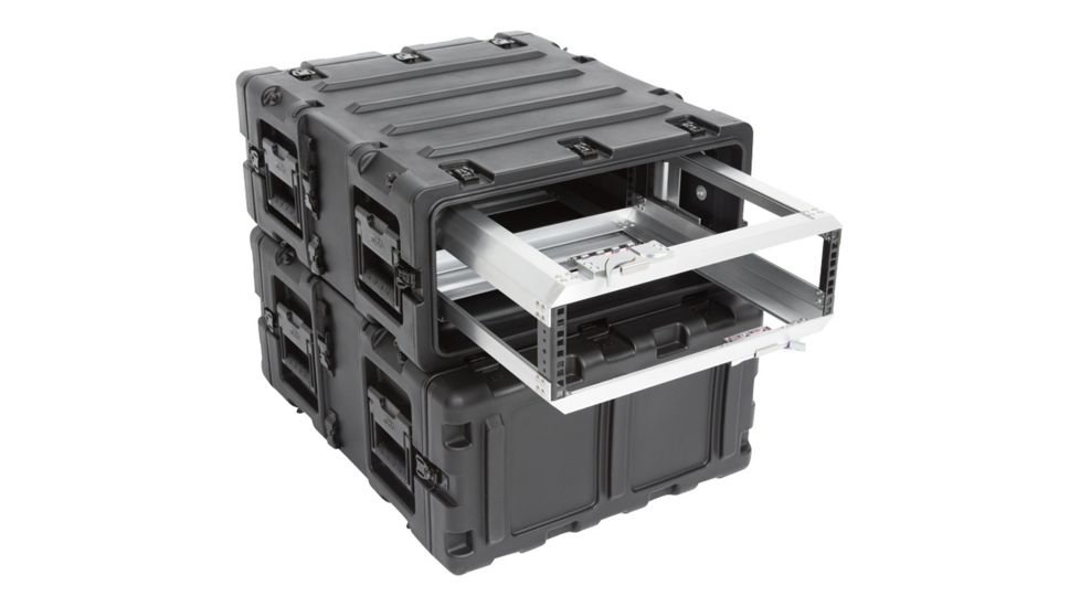 SKB Cases 3U Removable Shock Rack, Rackable Depth 20in, Black, 24in x 19in x 5.25in 3RR-3U20-22B