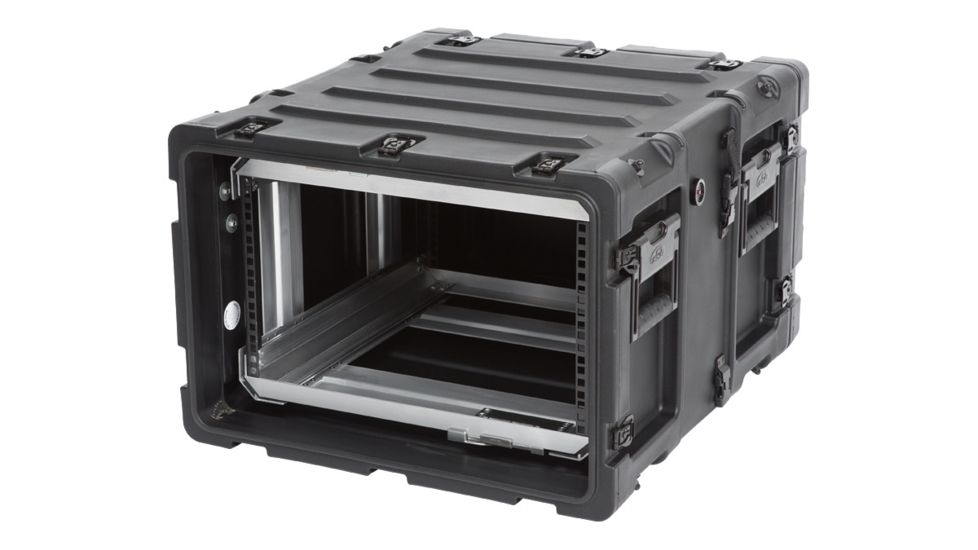 SKB Cases 6U Removable Shock Rack, Rackable Depth 20in, Black, 24in x 19in x 10.5in 3RR-6U20-22B