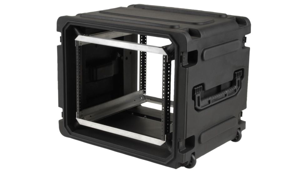 SKB Cases 20 Deep 8U Roto Shockmount Rolling Rack 19 rackable x 20 deep x 14 high 3SKB-R08U20W