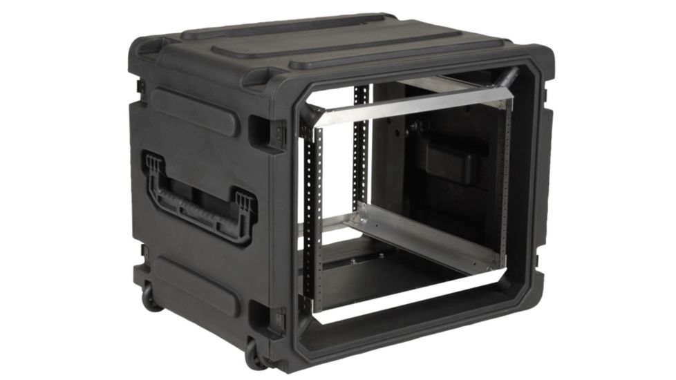 SKB Cases 20 Deep 8U Roto Shockmount Rolling Rack 19 rackable x 20 deep x 14 high 3SKB-R08U20W